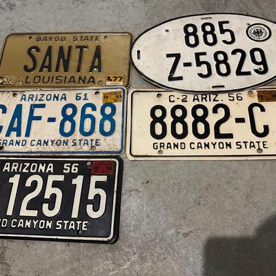 Vintage License Plates