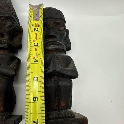 Vintage Hand Carved Indonesia Nias Warriors