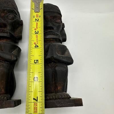 Vintage Hand Carved Indonesia Nias Warriors