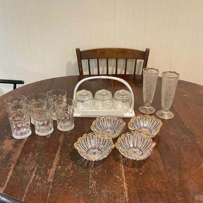 K1230 Gold Gilt Glass LOT
