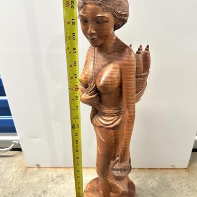Large Vintage Indonesia Hand Carved Sculpture