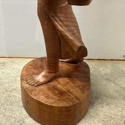 Large Vintage Indonesia Hand Carved Sculpture