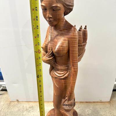 Large Vintage Indonesia Hand Carved Sculpture