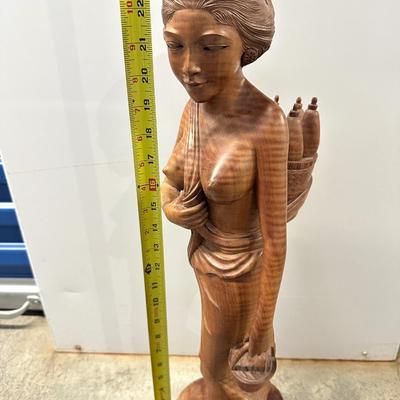 Large Vintage Indonesia Hand Carved Sculpture