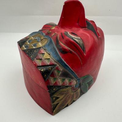 Java Indonesia Carved Trinket Dish