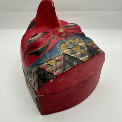 Java Indonesia Carved Trinket Dish