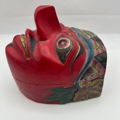 Java Indonesia Carved Trinket Dish