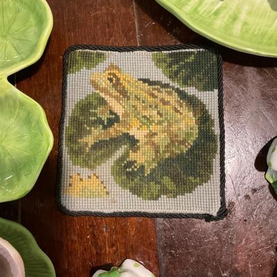 K1233 Large Collection of Frog Themed Dishes by Dept. 56 B. St. John