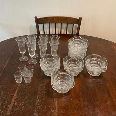 K1234 Cut Glass LOT w/ Bowls