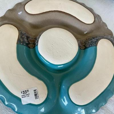 Island Oasis Relish Tray Platter and Relish Caddy