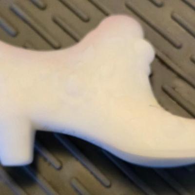 Fenton Satin Glass Shoe