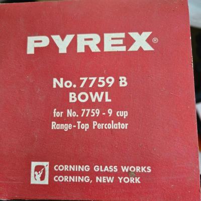 Vintage Pyrex Coffee pot Box