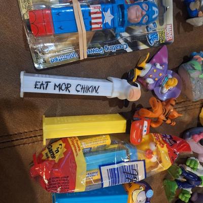 Pez and PVC figurines