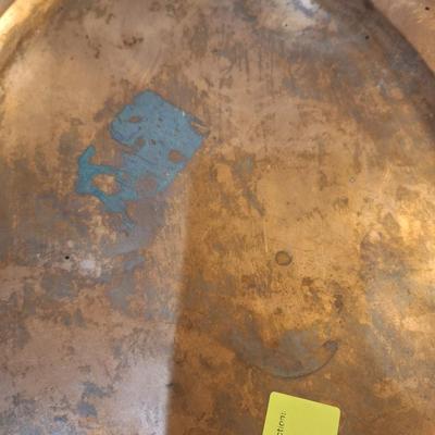 Copper and brass platter