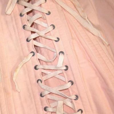Vtg 1930 Balleeina Pink Corset by Spencer Numbered