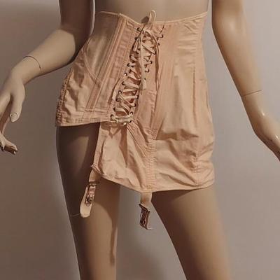 Vtg 1930 Balleeina Pink Corset by Spencer Numbered
