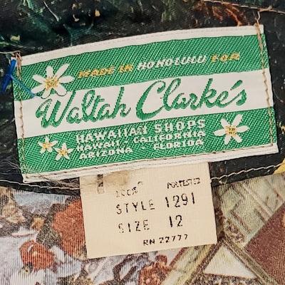 Vtg Timeless Waltah Clarke's 60-70s Cheongsam Quipao Maxi Patchwork dress