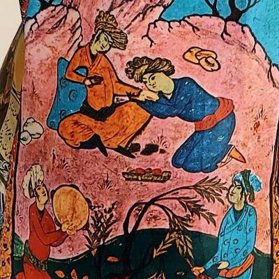 Vtg Timeless Waltah Clarke's 60-70s Cheongsam Quipao Maxi Patchwork dress