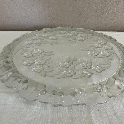 Vintage Mikasa Carmen Crystal Serving Platter