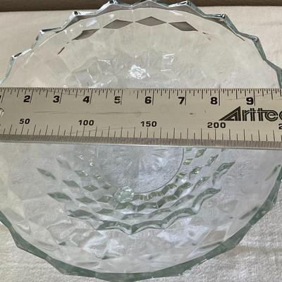 Vintage Crystal Serving Bowl and Platter