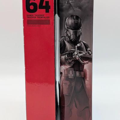 LOT 101: Hasbro, Star Wars The Black Series NIB, The Rebel Trooper, Battle Droid, Clone Trooper Echo, Range Trooper & Marrok Action...
