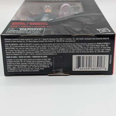 LOT 101: Hasbro, Star Wars The Black Series NIB, The Rebel Trooper, Battle Droid, Clone Trooper Echo, Range Trooper & Marrok Action...