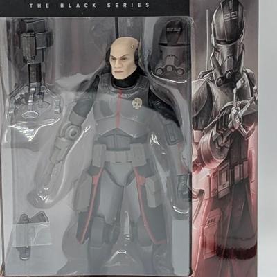 LOT 101: Hasbro, Star Wars The Black Series NIB, The Rebel Trooper, Battle Droid, Clone Trooper Echo, Range Trooper & Marrok Action...