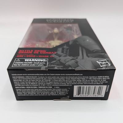 LOT 102: Hasbro Star Wars, The Black Series, NIB Imperial Hovertank Driver, Rebel Trooper, Battle Droid, Rey Jakku With BB-8, New...