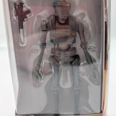 LOT 102: Hasbro Star Wars, The Black Series, NIB Imperial Hovertank Driver, Rebel Trooper, Battle Droid, Rey Jakku With BB-8, New...