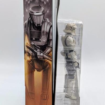 LOT 102: Hasbro Star Wars, The Black Series, NIB Imperial Hovertank Driver, Rebel Trooper, Battle Droid, Rey Jakku With BB-8, New...