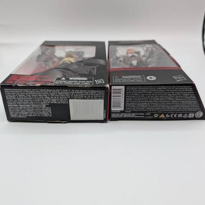LOT 103: Hasbro Star Wars The Black Series NIB Rebel Fleet Trooper, Sergent Kreel, Battle Droid, Scarif Storm Trooper Squad Leader, Tech...
