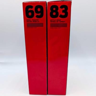 LOT 103: Hasbro Star Wars The Black Series NIB Rebel Fleet Trooper, Sergent Kreel, Battle Droid, Scarif Storm Trooper Squad Leader, Tech...