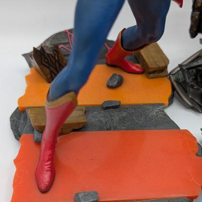 LOT 104: Captain America Tumbler, Marvel Vs. Capcom Diorama Figure, Mega Man, Spider Man Statues & Infinite Collector's Edition...