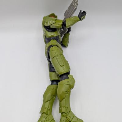 LOT 106: Legend Of Zelda Skyward Sword-Servo Action Figure, Halo Infinite Master Chief With Grappleshot Statue, Master Chief With Rifle...