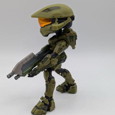 LOT 106: Legend Of Zelda Skyward Sword-Servo Action Figure, Halo Infinite Master Chief With Grappleshot Statue, Master Chief With Rifle...