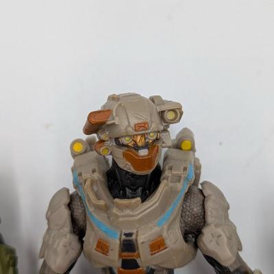 LOT 106: Legend Of Zelda Skyward Sword-Servo Action Figure, Halo Infinite Master Chief With Grappleshot Statue, Master Chief With Rifle...