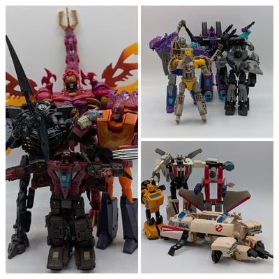 LOT 107: Hasbro Transformers Generations Legacy Series Action Figures, Siege Skytread, Nightprowler, Ramjet, The Real Ghostbusters &...