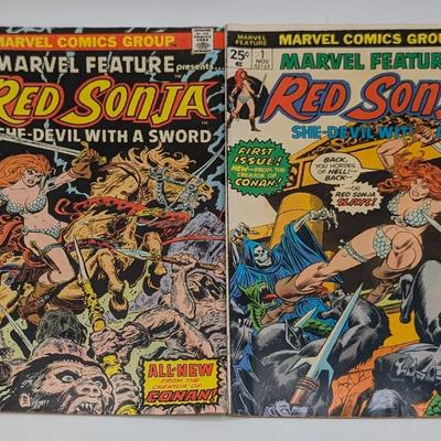 LOT 111: Marvel Comics Red Sonja Vintage Mid 1970's-1980's