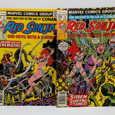 LOT 111: Marvel Comics Red Sonja Vintage Mid 1970's-1980's