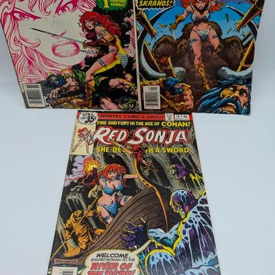LOT 111: Marvel Comics Red Sonja Vintage Mid 1970's-1980's