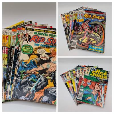 LOT 111: Marvel Comics Red Sonja Vintage Mid 1970's-1980's