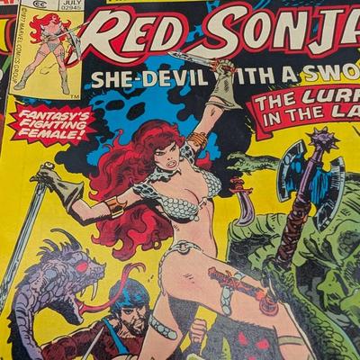 LOT 111: Marvel Comics Red Sonja Vintage Mid 1970's-1980's