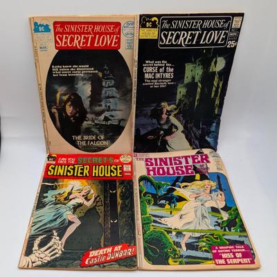LOT 112: DC Comics Sinister House, Dark Mansion, Swamp Thing & More Vintage 1970's-1980's
