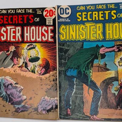 LOT 112: DC Comics Sinister House, Dark Mansion, Swamp Thing & More Vintage 1970's-1980's