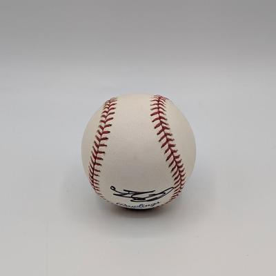 LOT 120: Rawlings Official Major League Signed Baseballs, Jamie Walker #32 & Chris Gomez
