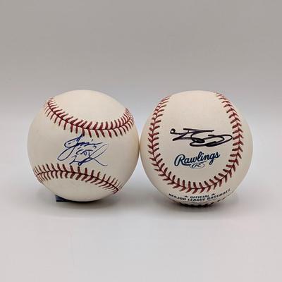 LOT 120: Rawlings Official Major League Signed Baseballs, Jamie Walker #32 & Chris Gomez