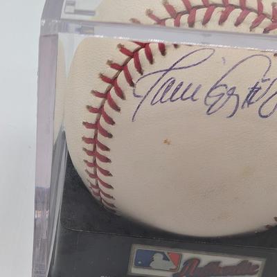 LOT 239: Official MLB Rawlings Signed Baseballs - Larry Bigbe # 3
