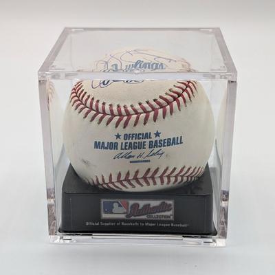 LOT 240: Official MLB Rawlings Signed Baseballs-Bruce Chen, Russ Ortiz, & Brian Roberts