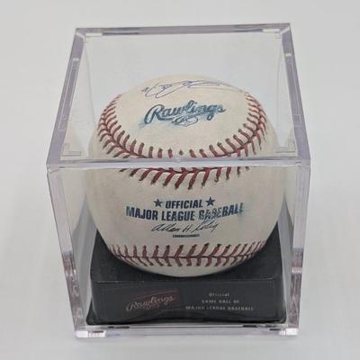 LOT 240: Official MLB Rawlings Signed Baseballs-Bruce Chen, Russ Ortiz, & Brian Roberts