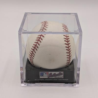 LOT 240: Official MLB Rawlings Signed Baseballs-Bruce Chen, Russ Ortiz, & Brian Roberts